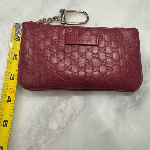 Gucci Microguccissima Key Pouch In Red - Picture 7 of 8